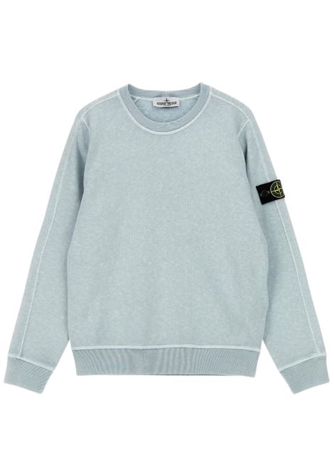 Grey cotton sweatshirt for children Stone Island | K1S166100001/MAGRIGIO